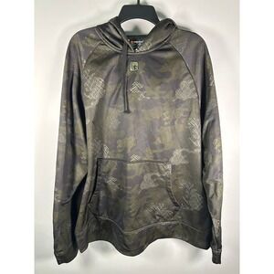AND1 Hoodie Mens 2XL Camo Pullover Long Sleeve Kangaroo Pocket Athletic Thermal